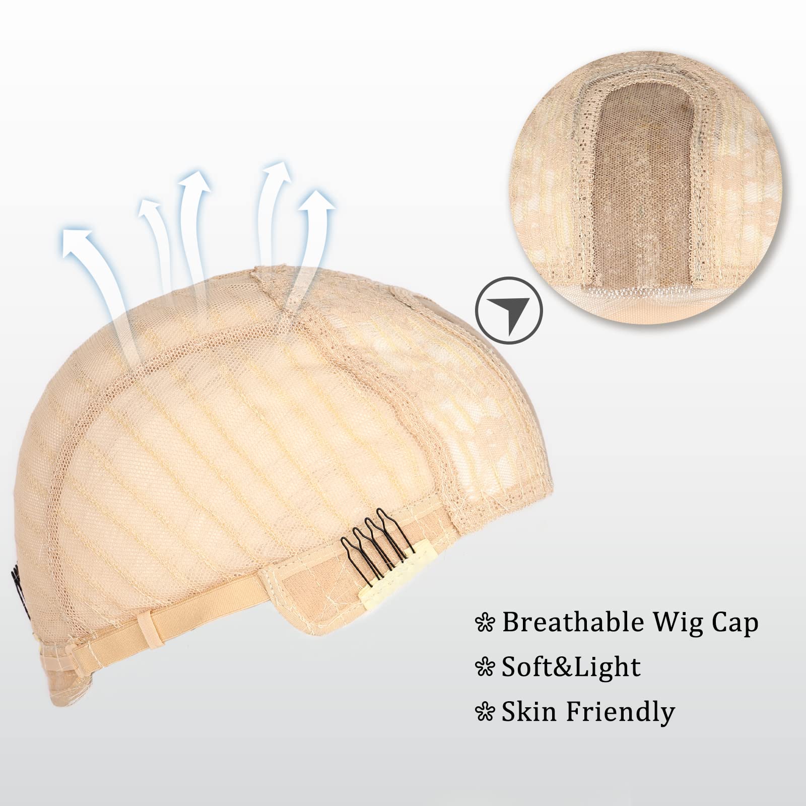 WECAN lace-front wig with breathable cap ensures comfortable, secure wear