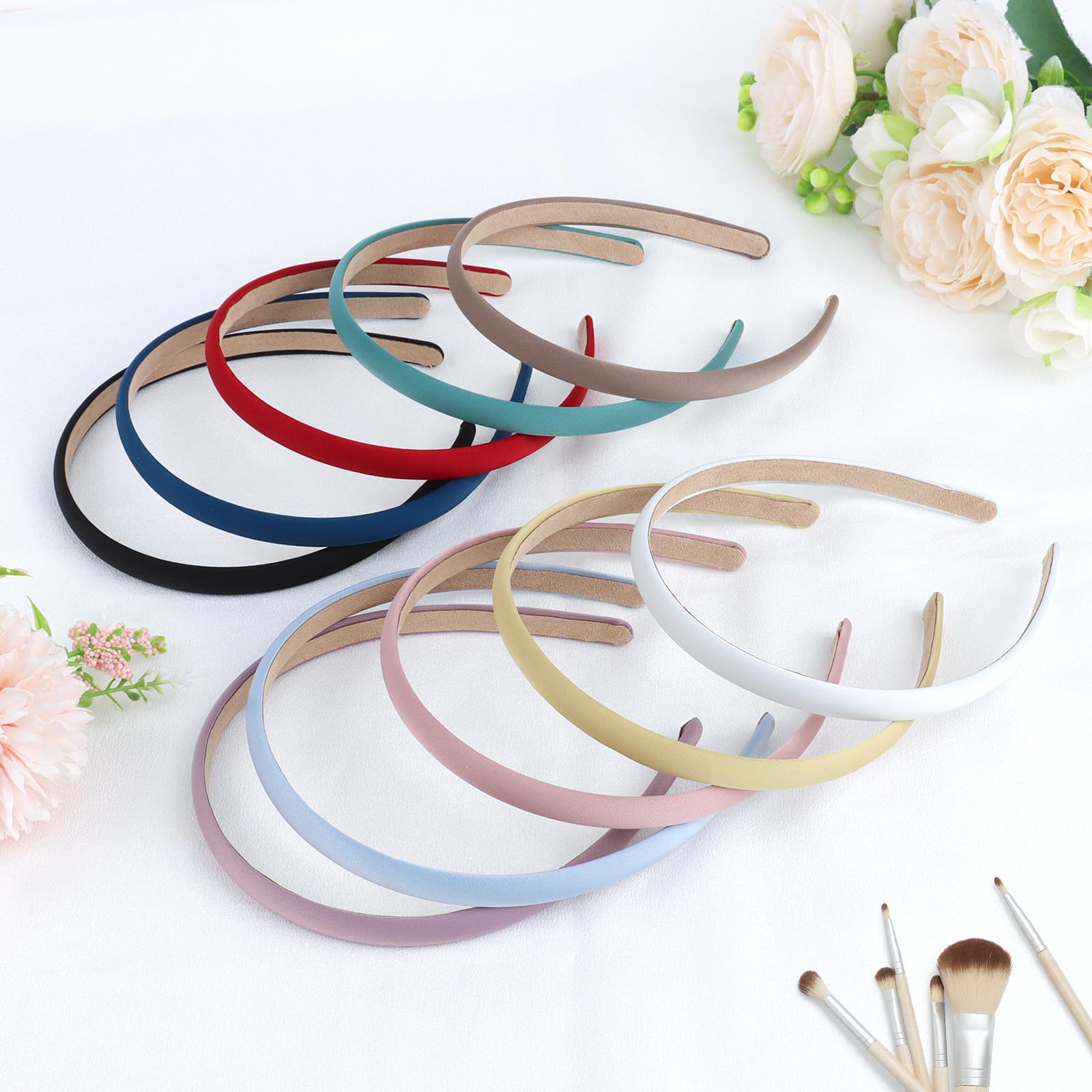 Bandas satén Wecoe para fotos, fiestas y disfraces hazlo tú mismo.