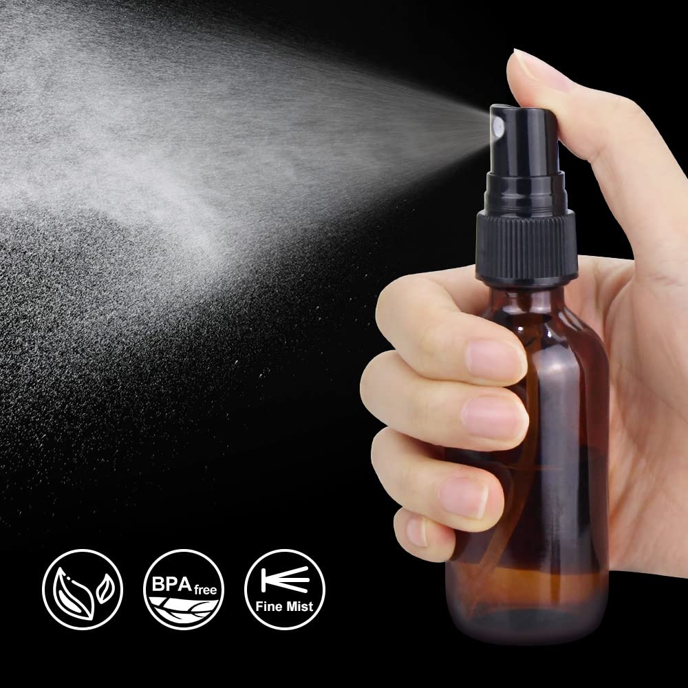 Wedama 16-pack amber glass bottles ideal for DIY cleaners.