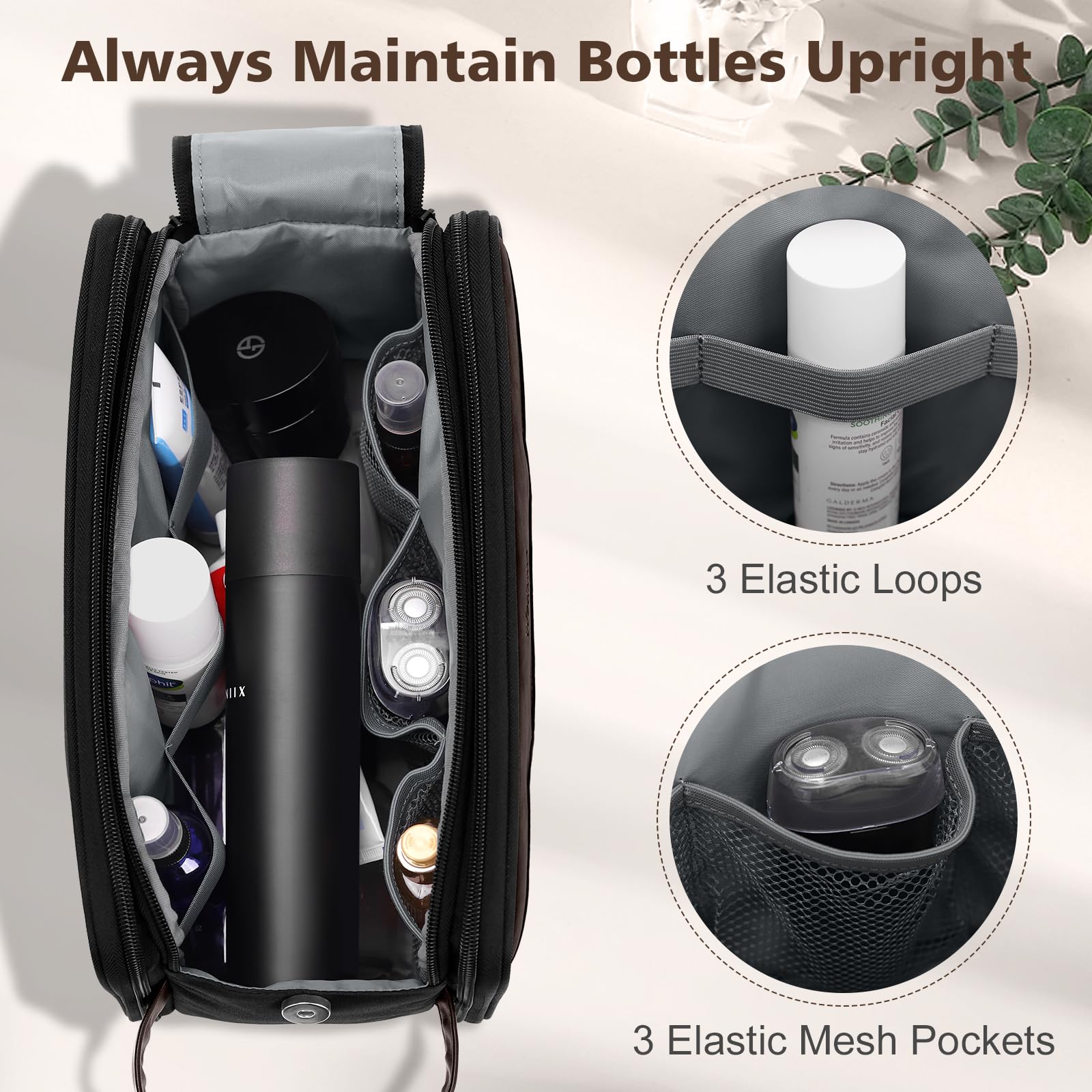 Wedama PU leather handle provides sturdy, comfortable carrying and easy hanging.