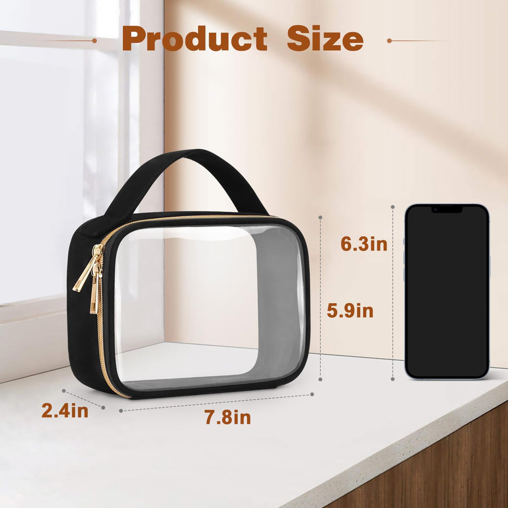 Wedama quart-size clear bags—transparent design aids security checks and quick packing.