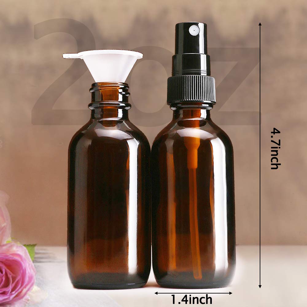 Wedama spray bottle amber glass 2oz applications illustrates multiple household uses