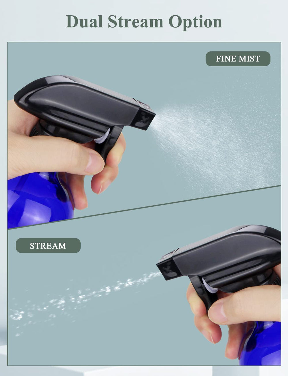 Wedama adjustable nozzle spray settings in mist and stream for precise applications
