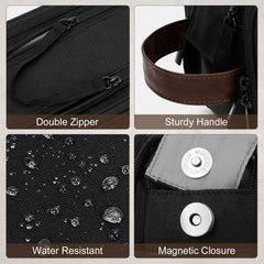 Wedama Toiletry Bag electronic organizer compartment, cable management for devices.