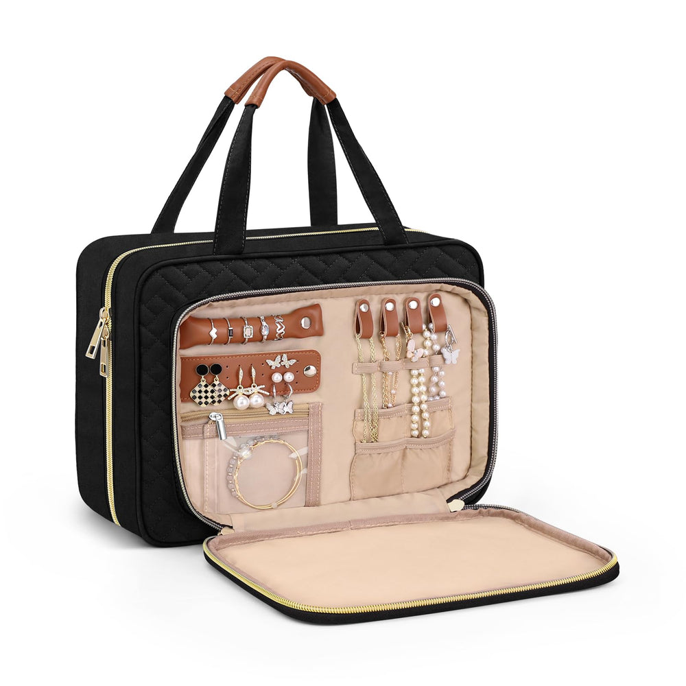 Wedama toiletry bag front-pocket jewelry compartment for organized travel
