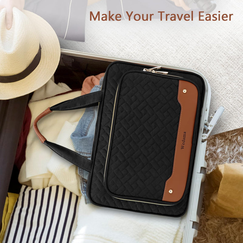 Wedama toiletry bag hanging feature ideal for hotel bathrooms and camping setups