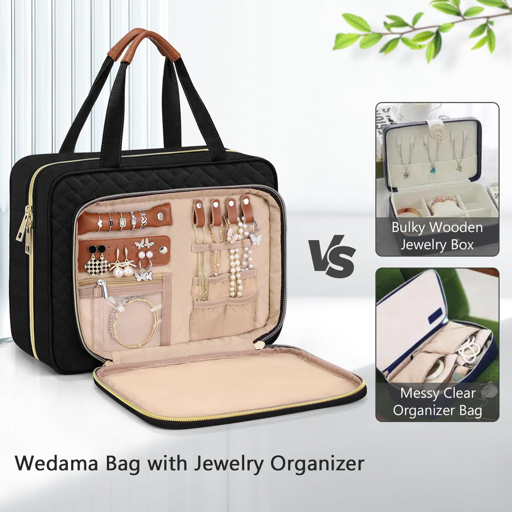 Wedama Toiletry Bag large capacity holding cosmetics and toiletries