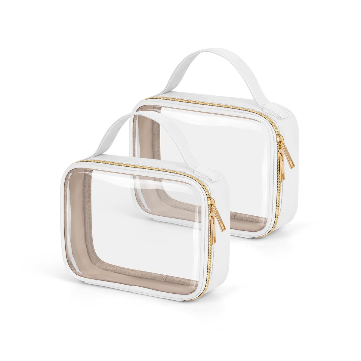 Wedama TSA-approved toiletry bag clear front view for quick airport security checks