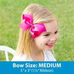 Wee Ones classic grosgrain edge detail adds subtle texture to bow
