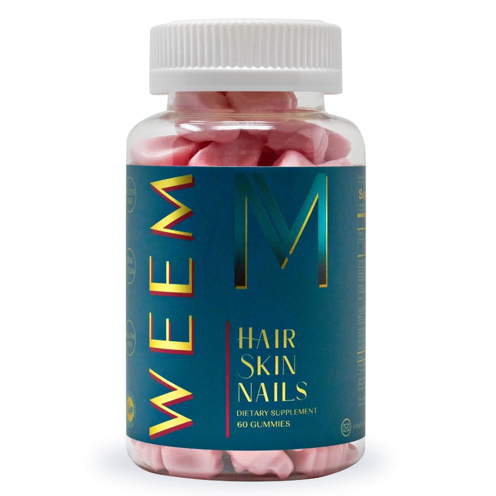 WEEM front package showing gummies and product benefit