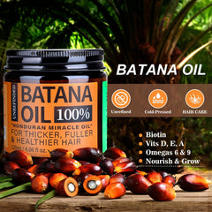 WEEMOTD Batana Oil in hair-care routine setting for shine.