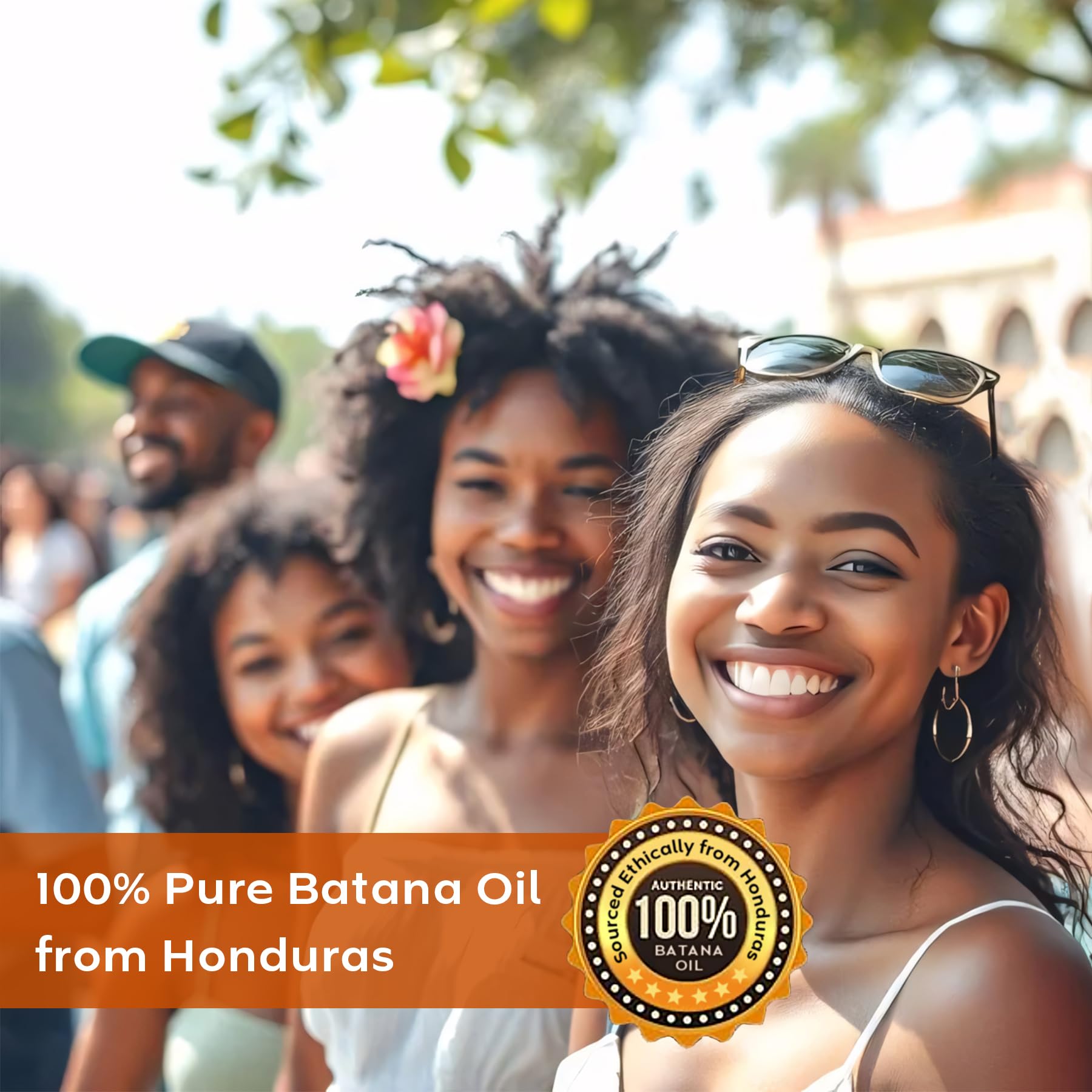 WEEMOTD Batana Oil packaging closeup highlights natural, unscented care.