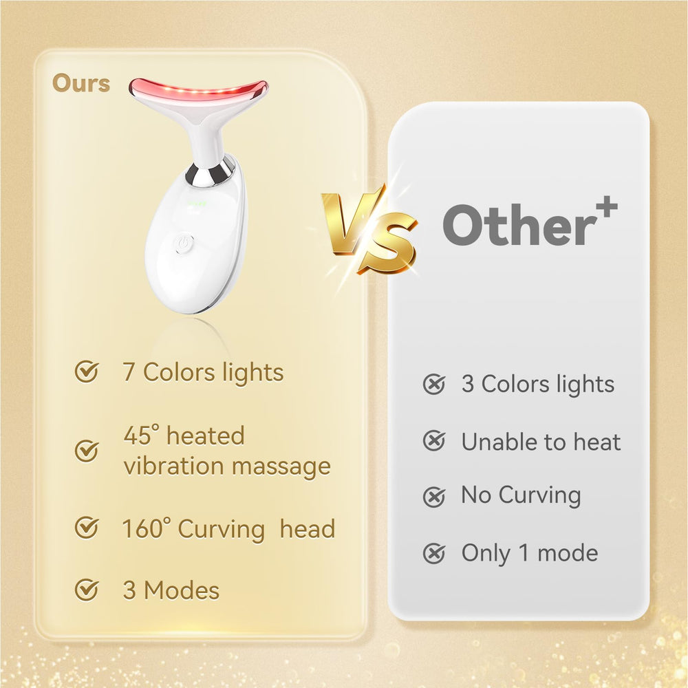 WEIGFAHEN 160-degree curved massage head glides across face and neck