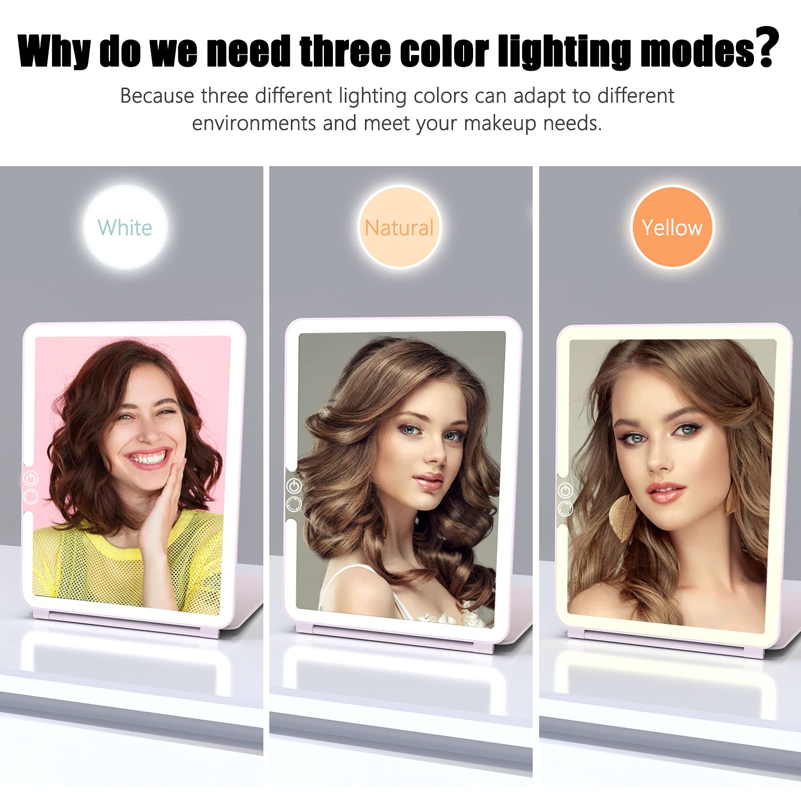 WEILY travel-thin makeup mirror fits in a bag for on-the-go touch-ups.