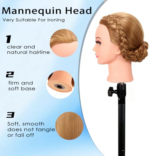 WeiRan mannequin head density 180percent for full look during practice