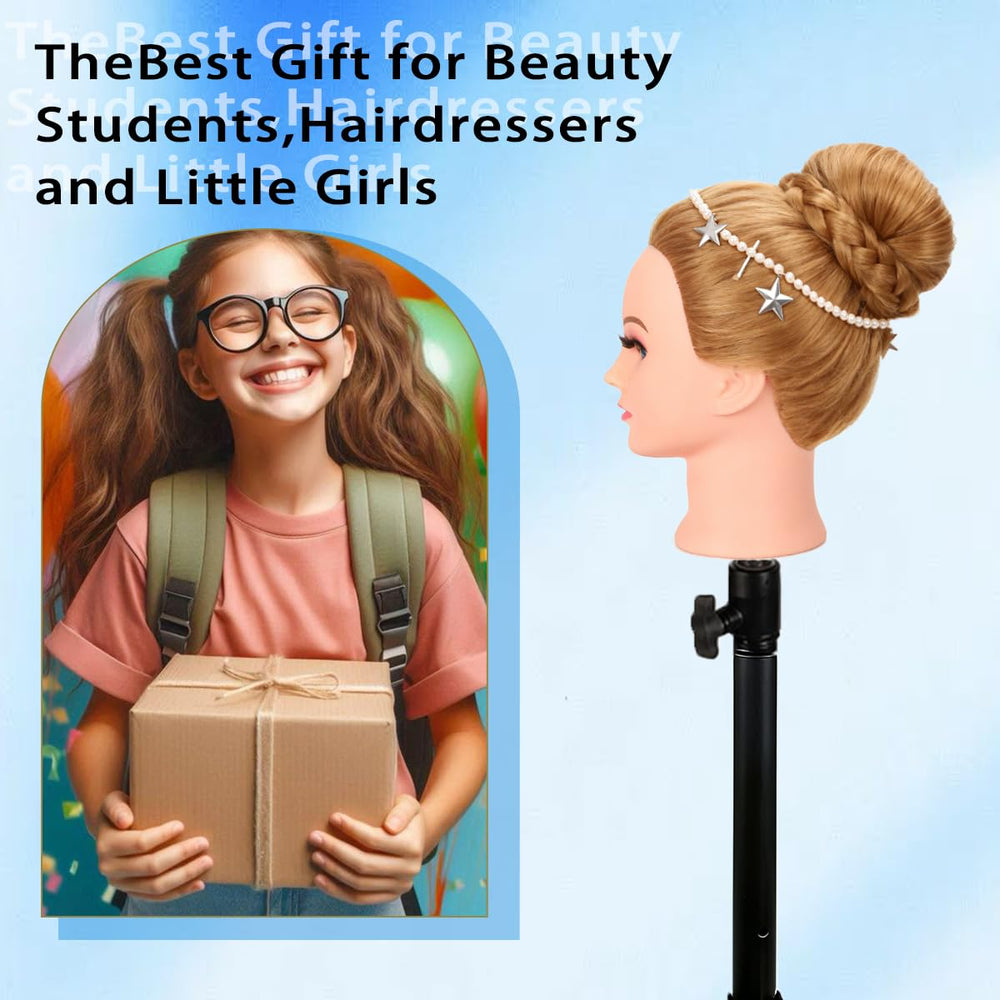 WeiRan mannequin head with table clamp stand for stable practice