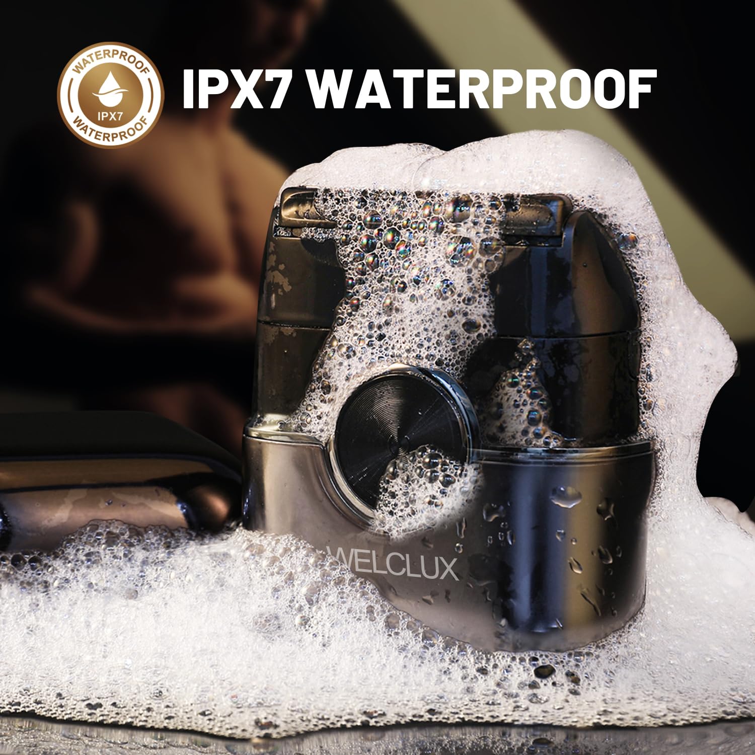 Welclux foil shaver USB-C charging enables fast power on the go