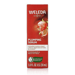 Weleda Face Care Plumping Serum dropper dispenses serum for smooth, refreshed skin.