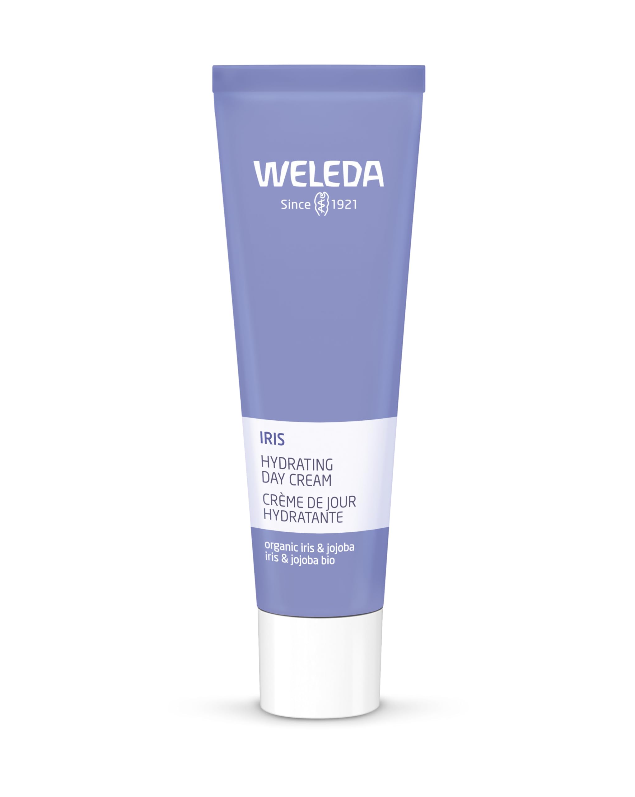 Weleda Hydrating Day Face Cream packaging showing the tube for daily moisture.