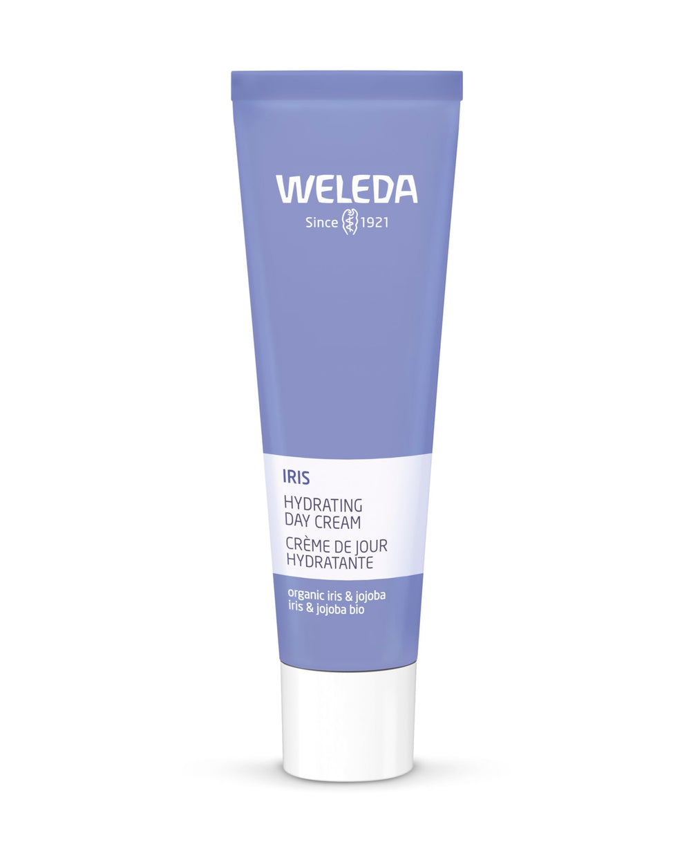 Weleda Hydrating Day Face Cream packaging showing the tube for daily moisture.