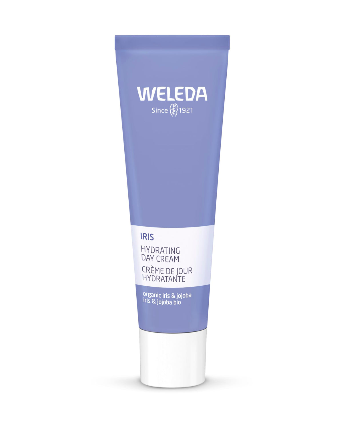 Weleda Hydrating Day Face Cream packaging showing the tube for daily moisture.