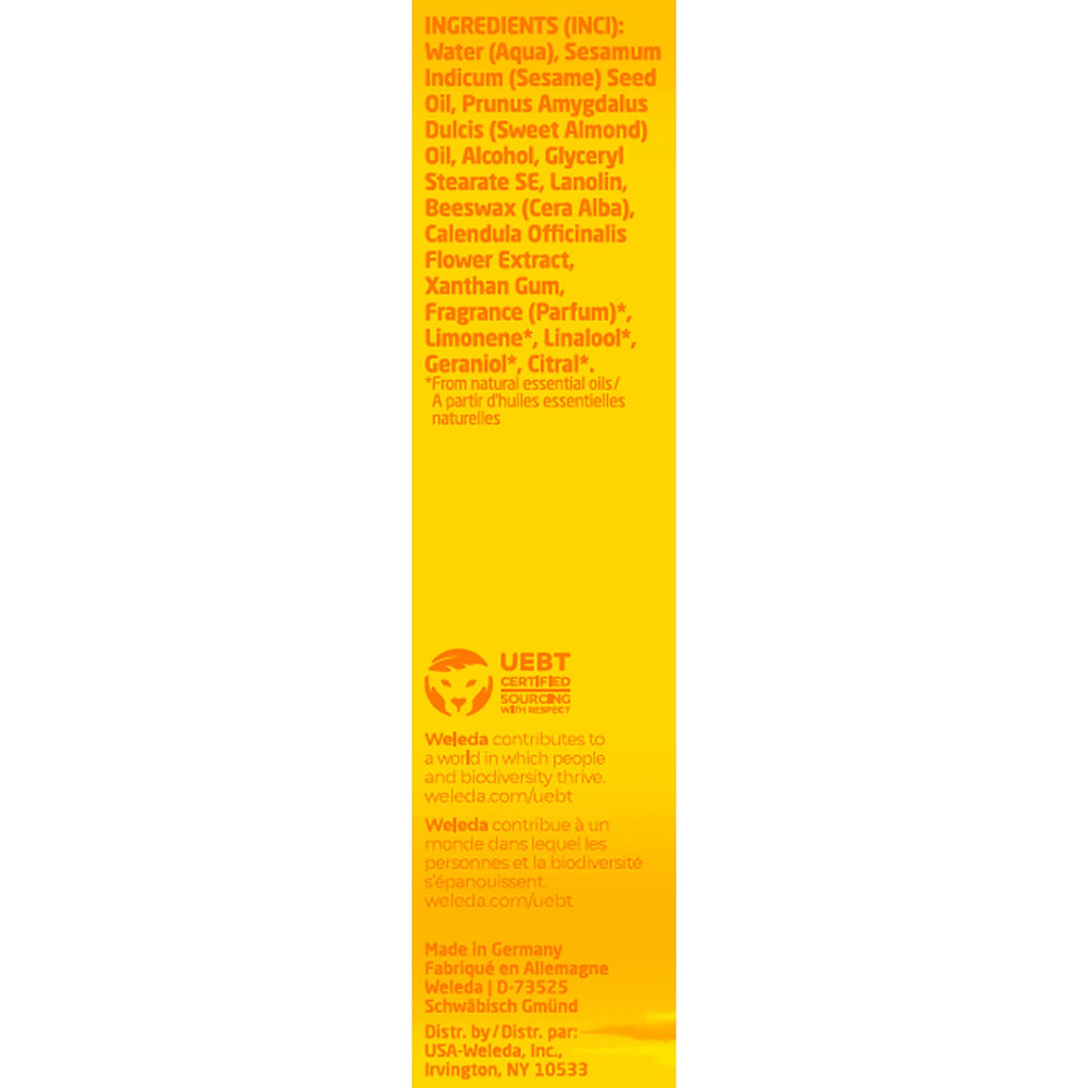 Organic almond oil and lanolin provide nourishing moisture for soothing baby facial skin.