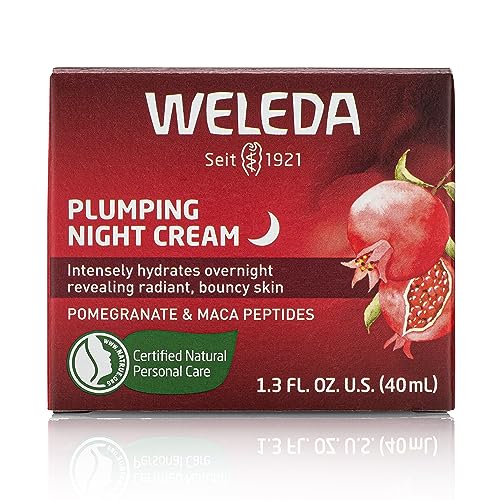 Weleda Plumping Night Cream cream texture highlighting rich, velvety hydration