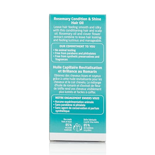 Weleda Rosemary Conditioning Hair Oil on scalp during massage for calming routine.