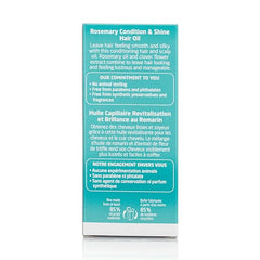 Weleda Rosemary Conditioning Hair Oil on scalp during massage for calming routine.