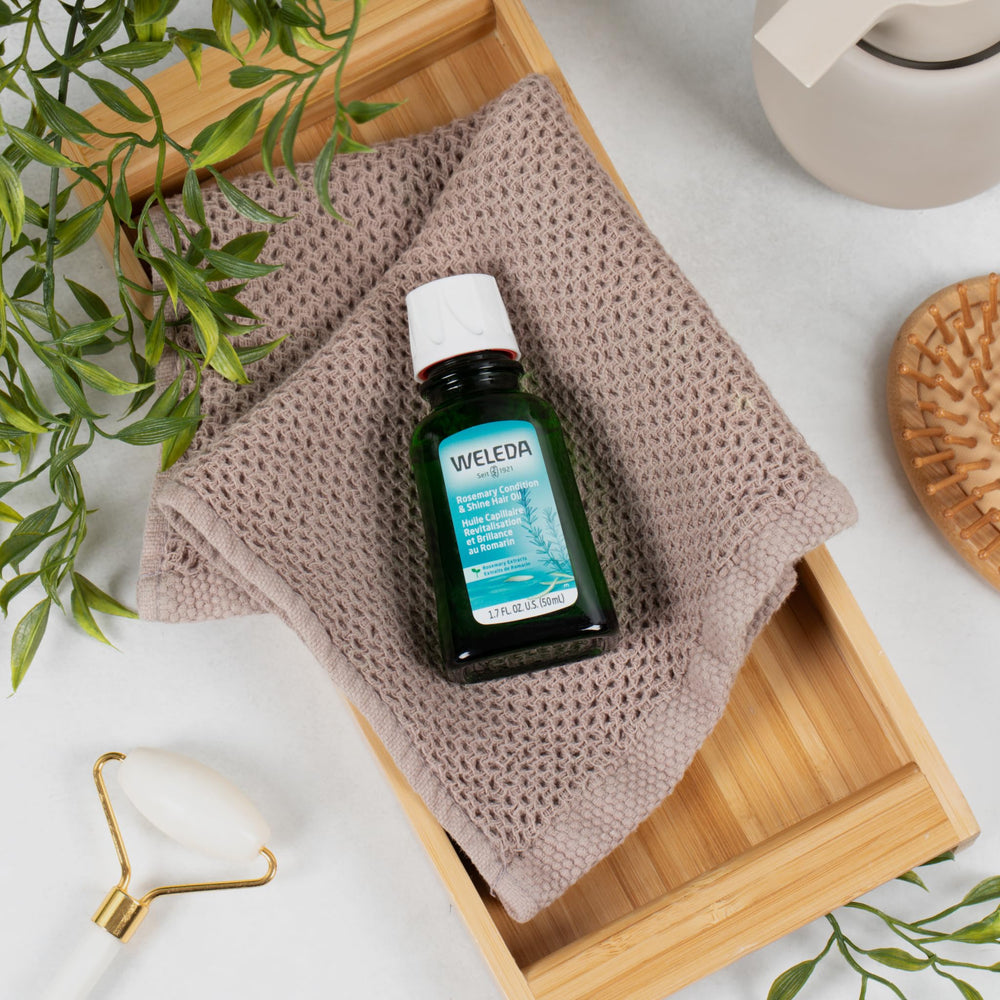 Weleda Rosemary Conditioning Oil softens split ends and adds natural shine.