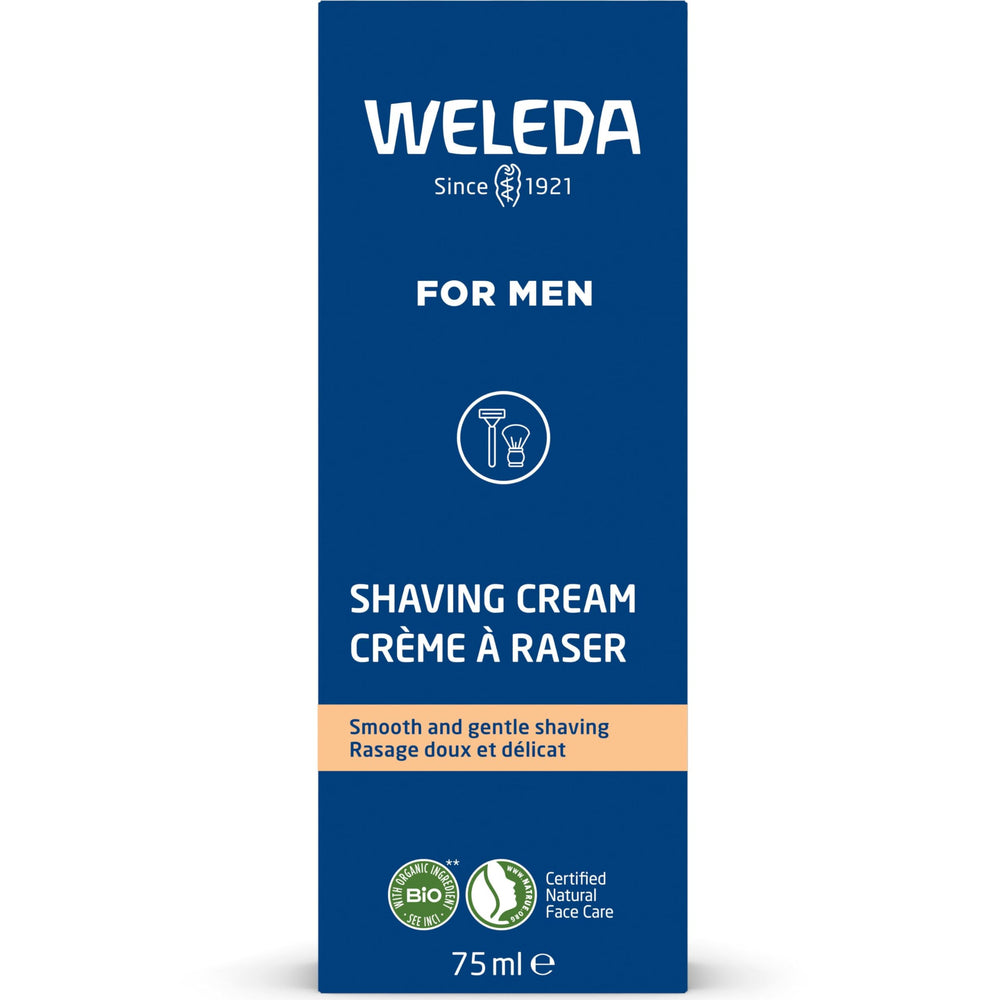 Weleda packaging closeup highlights eco-conscious design and trusted product.