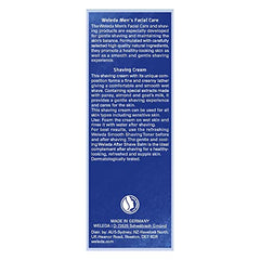 Weleda viola-tricolor extract image emphasizes gentle plant-based care during shaving.