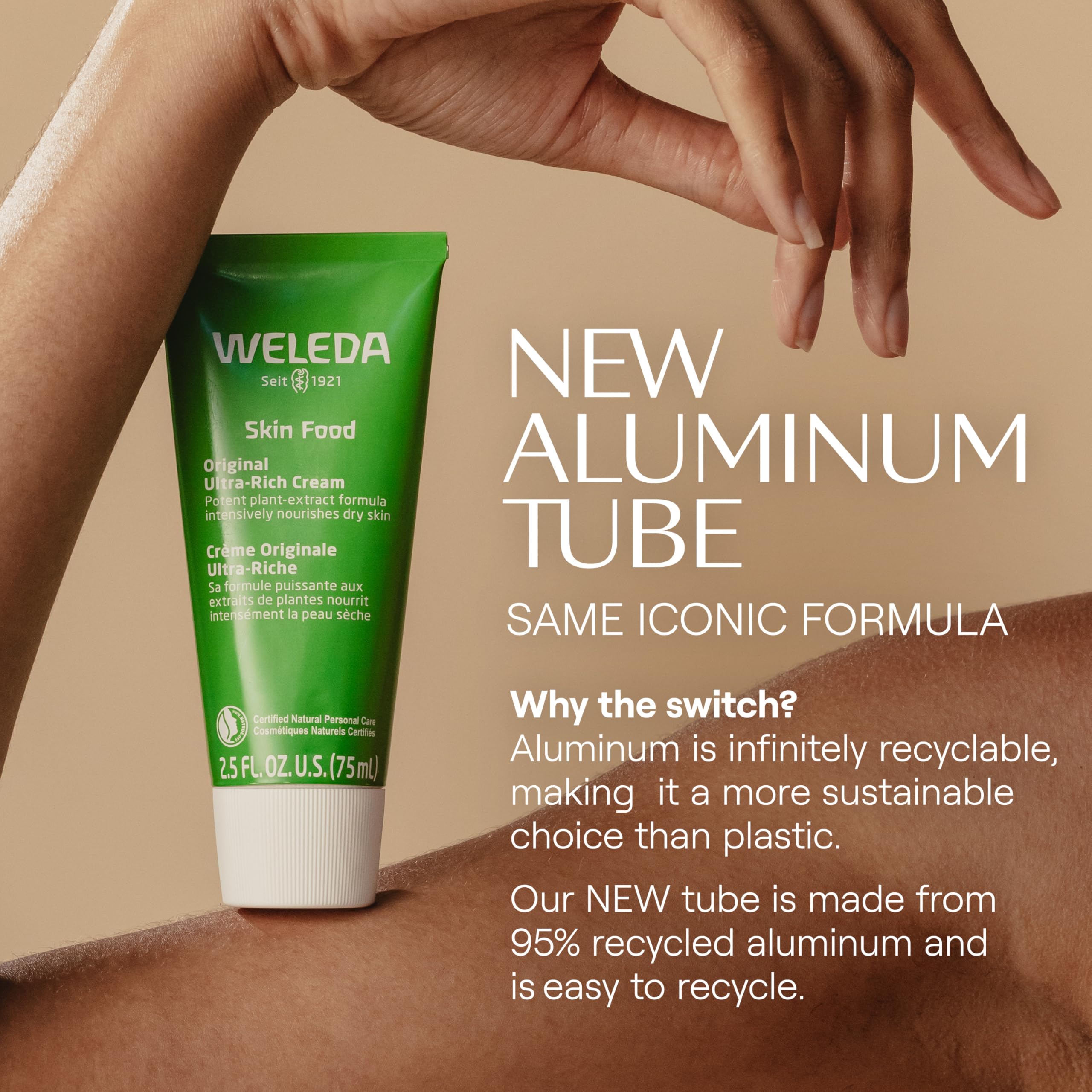 Weleda Skin Food ingredients close-up showing chamomile and calendula.