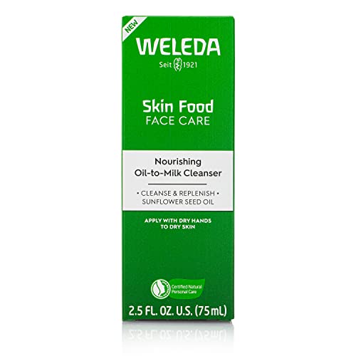 Weleda Skin Food Cleanser oil-to-milk transition for nourishing cleanse