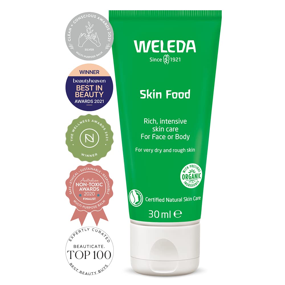 Weleda Skin Food Small no animal testing label visible on packaging