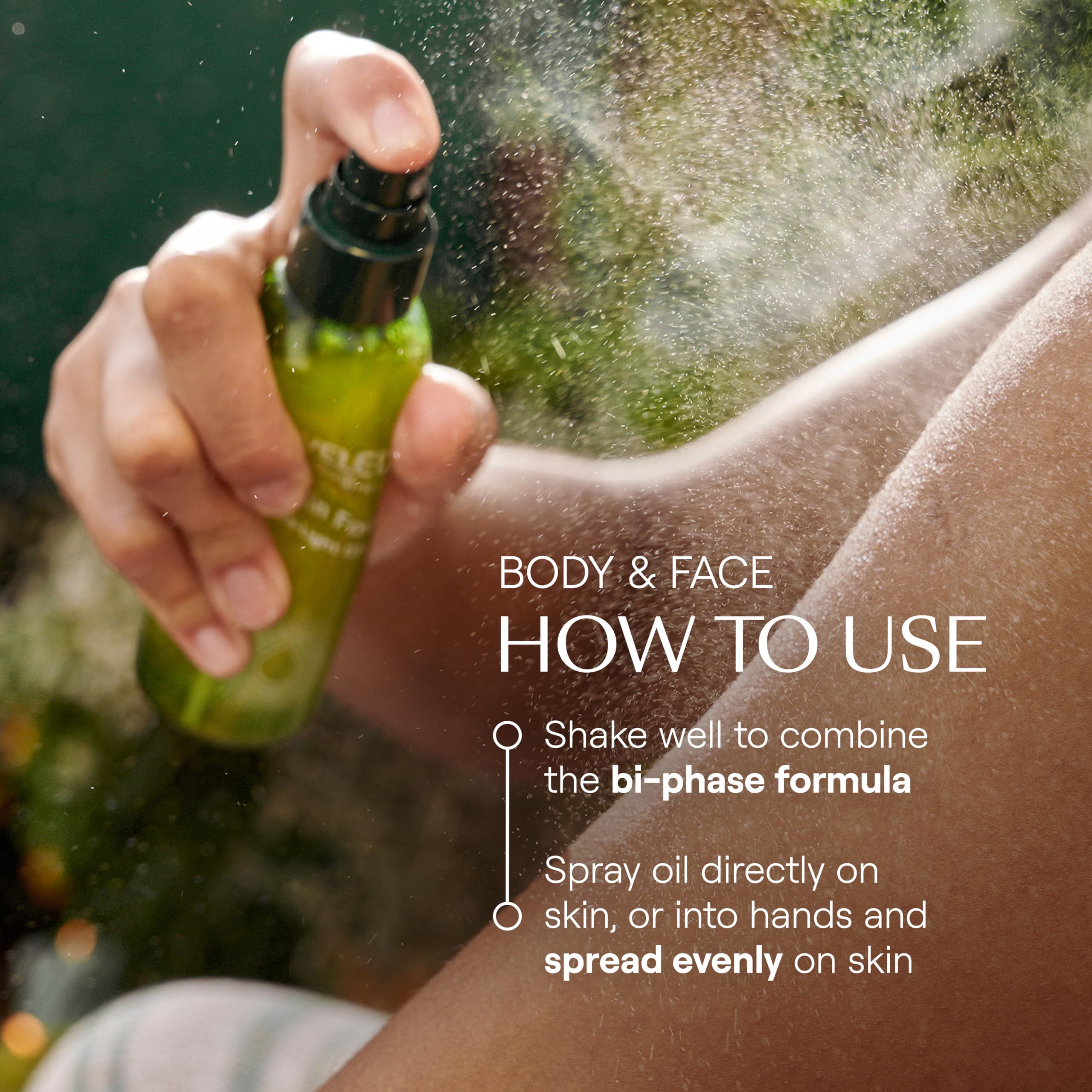 Weleda Skin Food Ultra-Light Dry Oil chamomile extract close-up for soothing care.