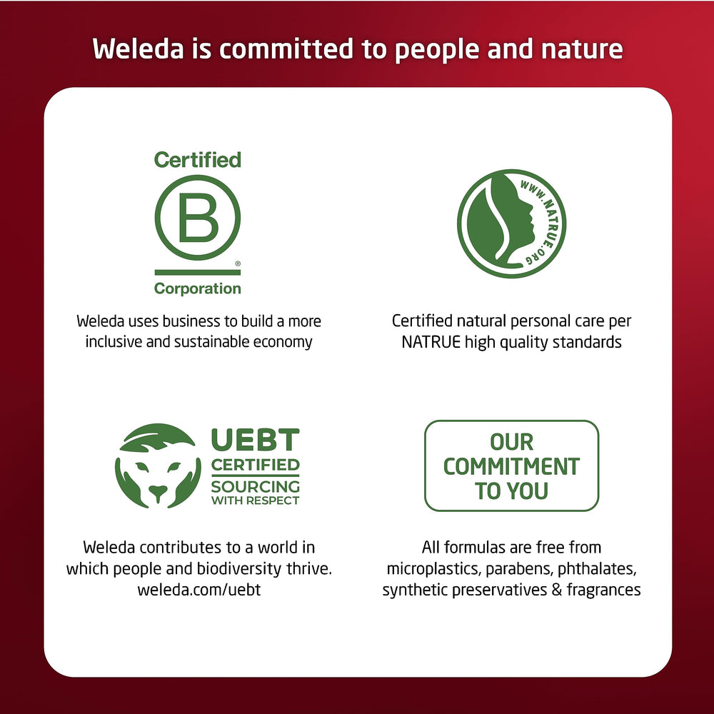 Weleda Sleep routine shot with night cream and cozy nighttime ambiance