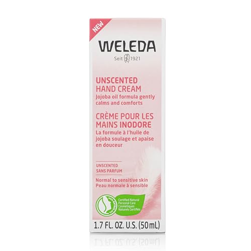 Weleda Unscented Hand Cream texture close-up for silky, fast absorption.