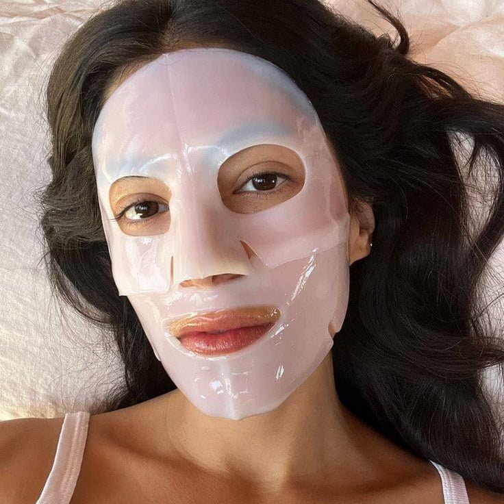 Wellnature The Original Overnight Mask bio-cellulose layer detail showing premium material absorption