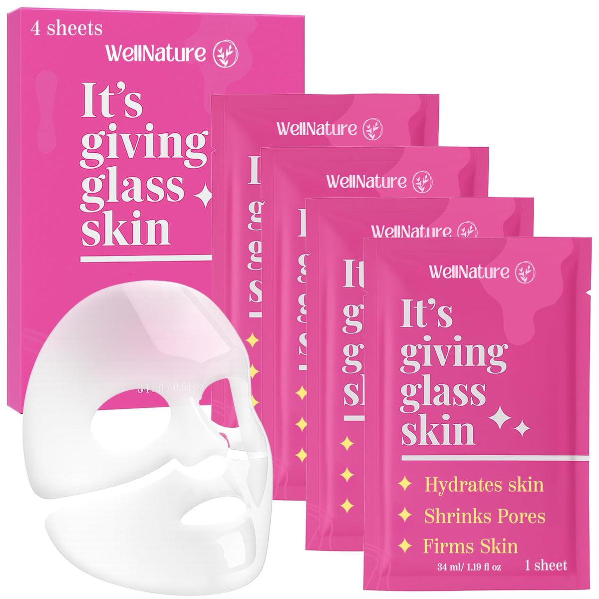 Wellnature The Original Overnight Deep Collagen Mask packaging showcases spa-grade at-home care