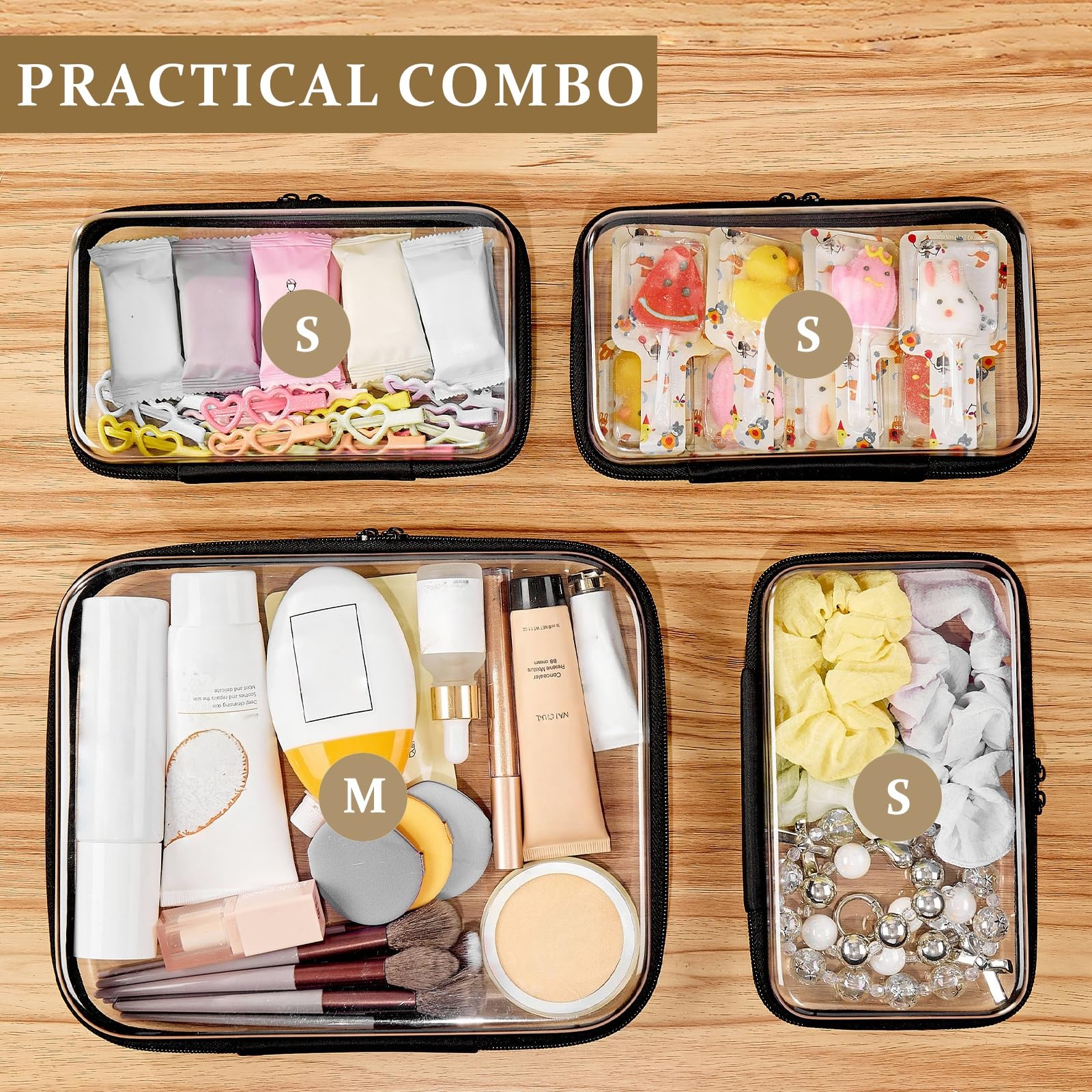 WELPIRT see-through design saves time when packing and organizing.