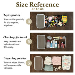 WELPIRT transparent organizers simplify diaper bag and travel prep.