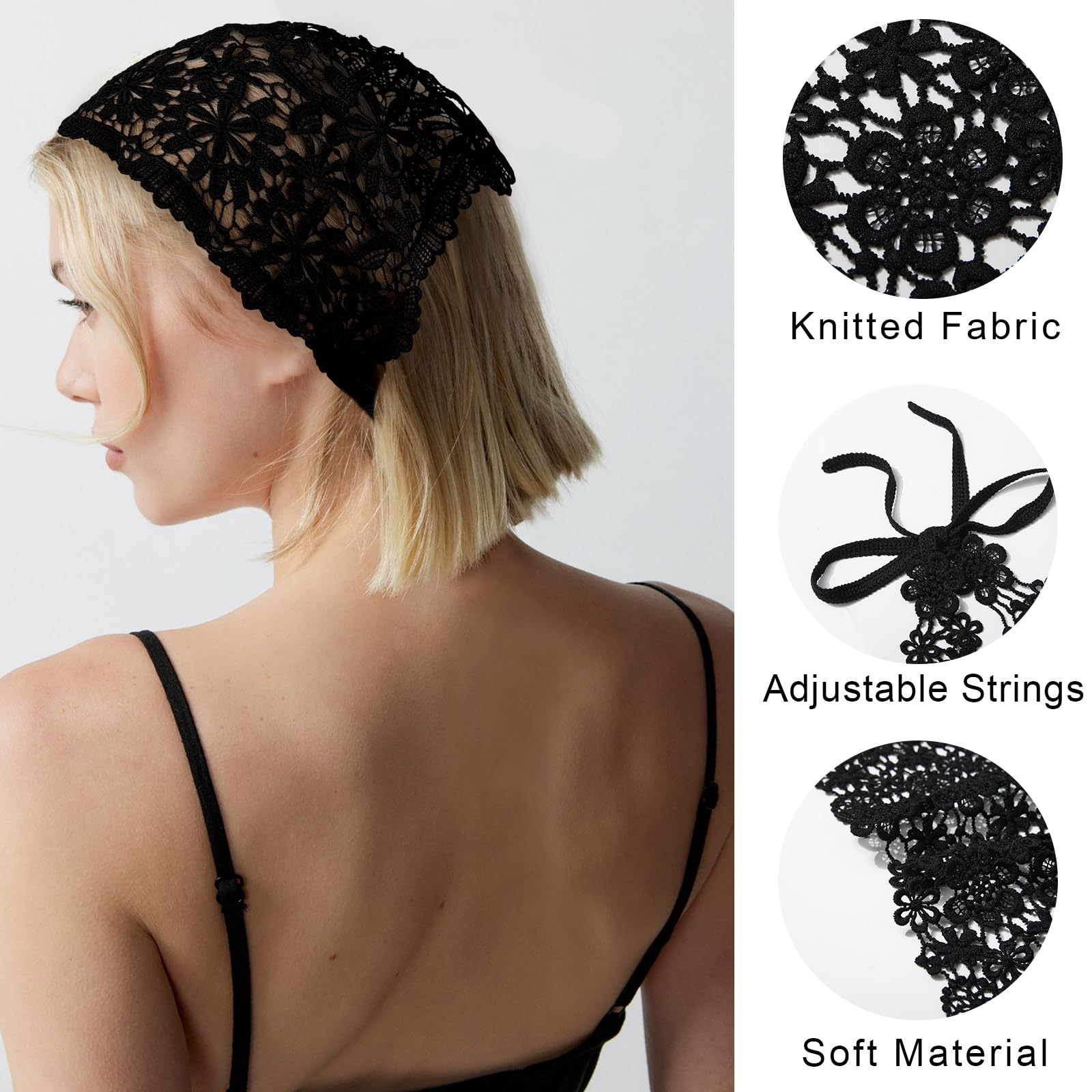 WELROG hair scarf wide band ensures comfortable wear all day