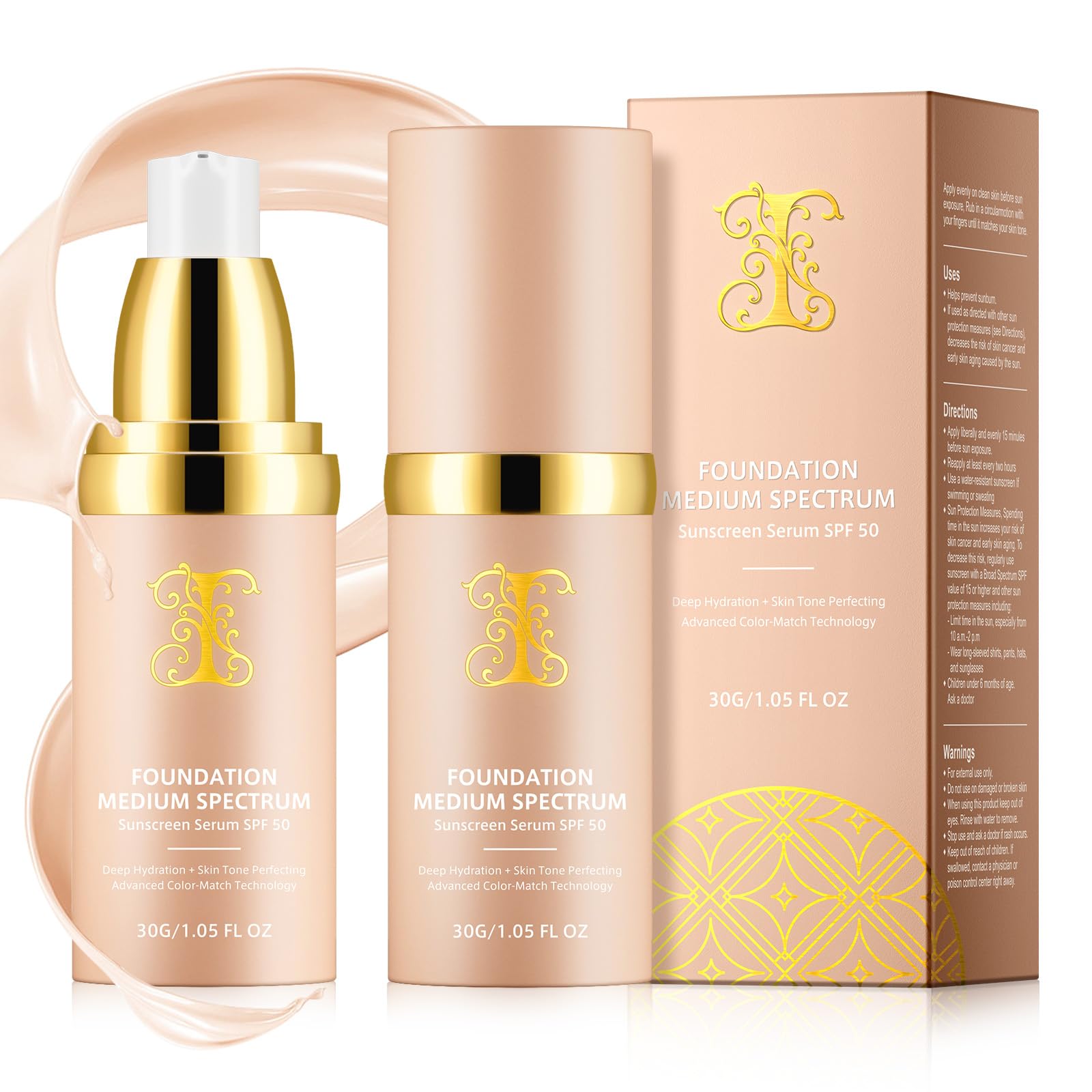 Weluno foundation 4in1 packaging showcases sleek bottle for easy on-the-go touch-ups