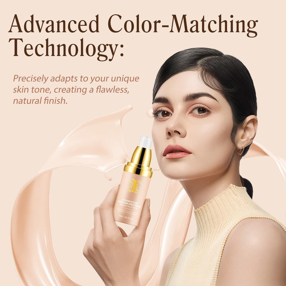 Weluno foundation swirl application shows lightweight, breathable texture for comfortable wear