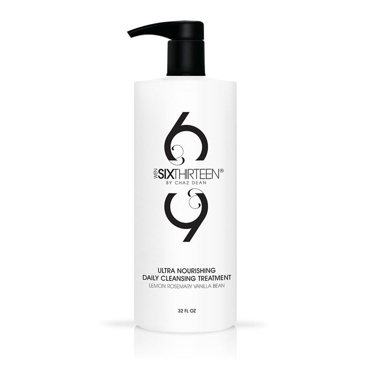 WEN SIXTHIRTEEN cleansing conditioner bottle with uplifting lemon rosemary vanilla scent for daily cleansing
