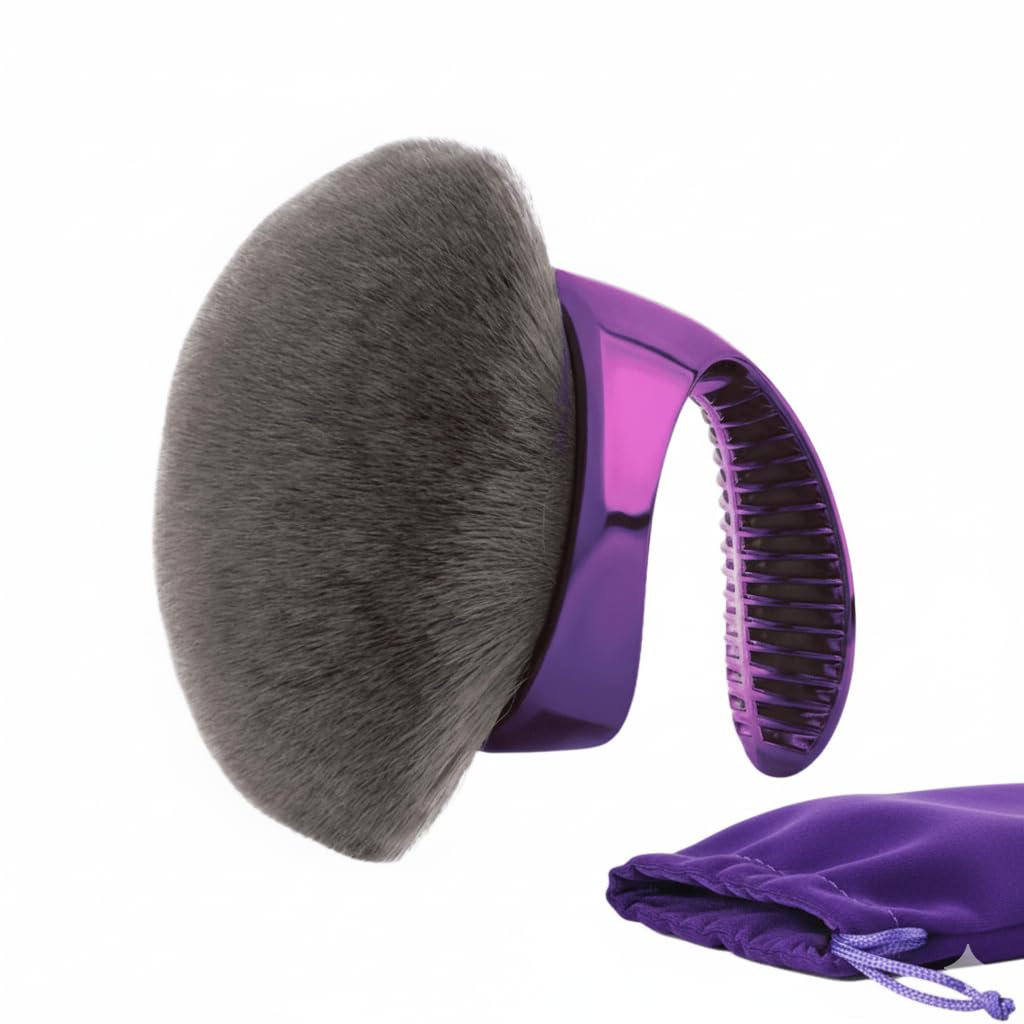 WendMart Body Makeup Brush with oval head closeup delivers seamless coverage.