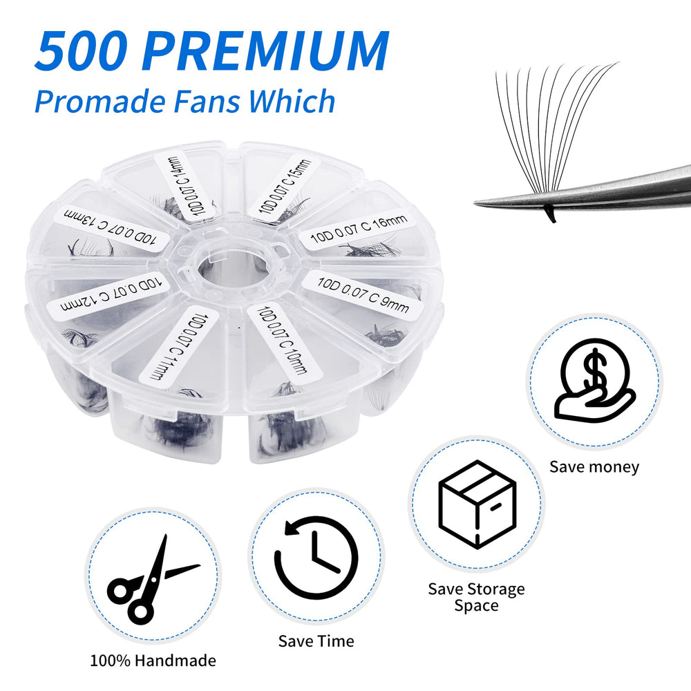 WENDYLASHES loose fans handmade, precision and comfortable wear for clients
