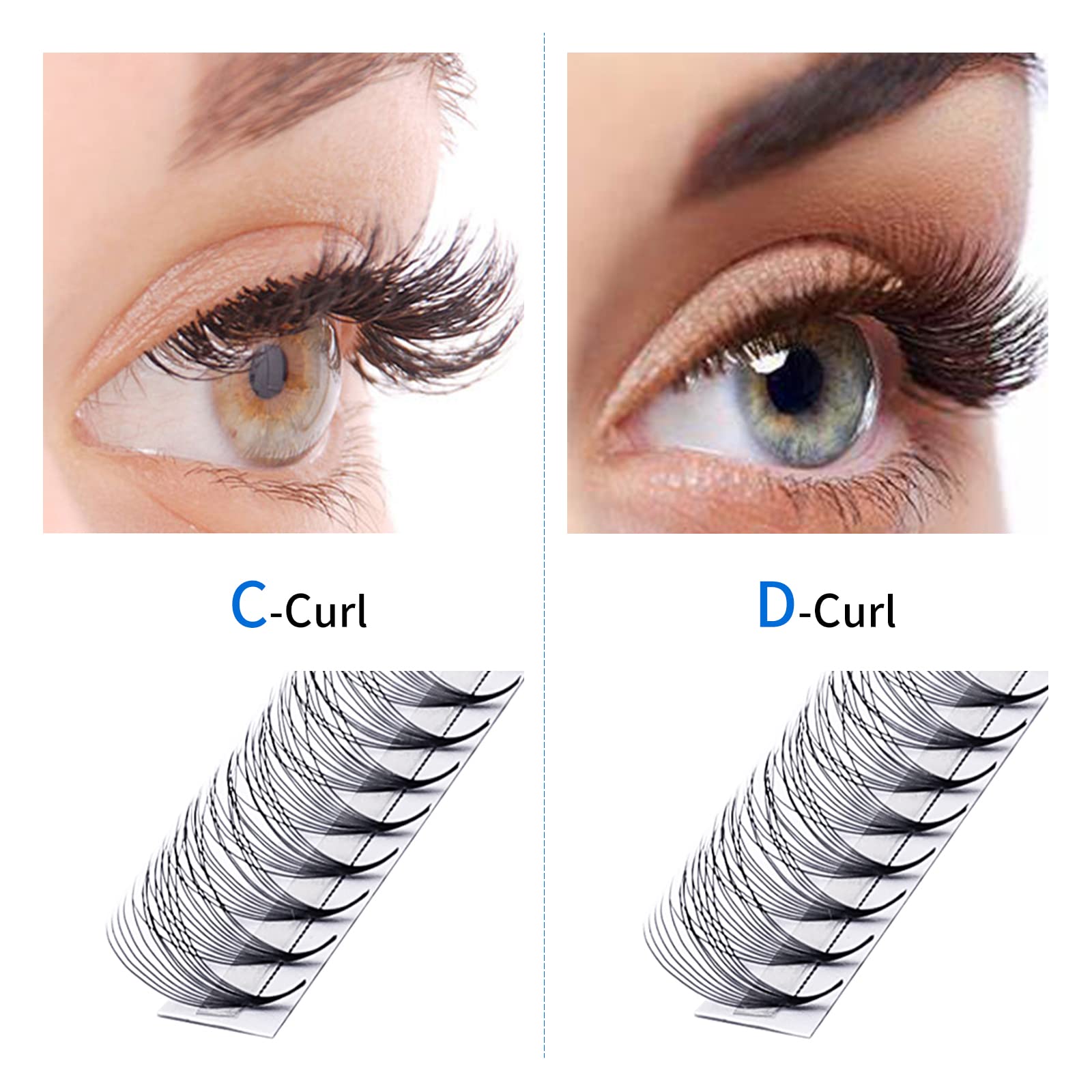 WENDYLASHES volume lashes 13-20mm for dramatic evening looks