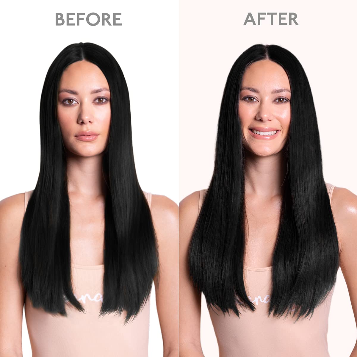 Wennalife clip-in hair extensions application step illustrating quick secure attachment